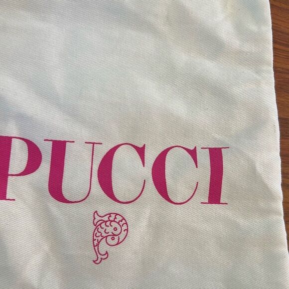Pucci pink and white small dust bag shoe bag - Picture 2 of 5
